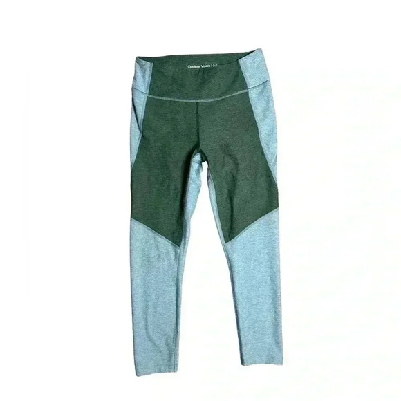 Outdoor Voices Pants - Outdoor Voices Women's 3/4 Warmup Leggings in Slate/Hunter Green Size Small